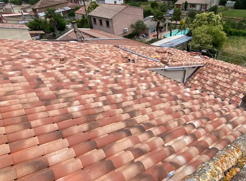 Chantier installation nouvelle toiture