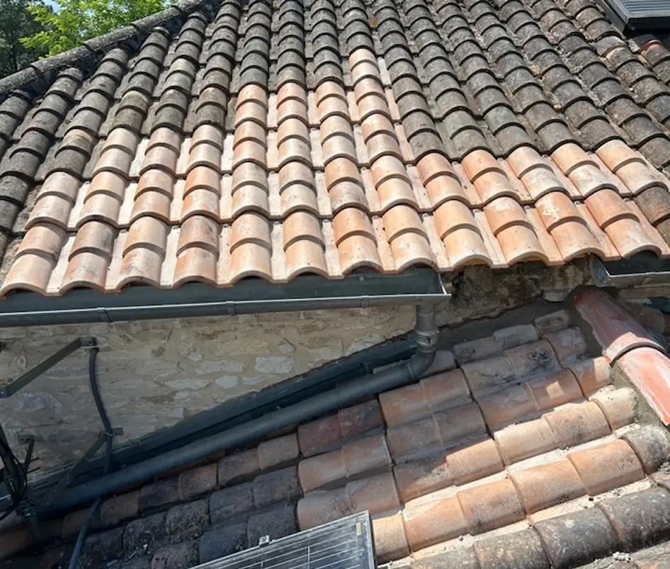 Toit après réparation